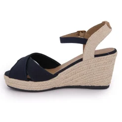 TOM TAILOR Sandales compensées bi-color Femme BLEU FONCE Sale