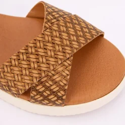 BIOSTOCK Sandales compensées corfu Femme MARRON Discount