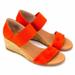 PINAZ Sandales Compensées Neveah Femme ORANGE Hot