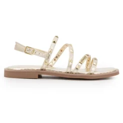 LES TROPEZIENNES PAR M.BELARBI Sandales Cabel gold à strass Femme OR Hot