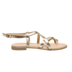 ONLY Sandales couleur dée avec boucle Femme OR