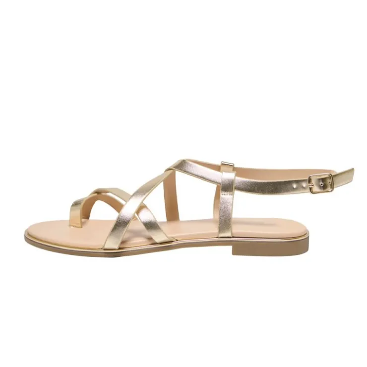 ONLY Sandales couleur dée avec boucle Femme OR