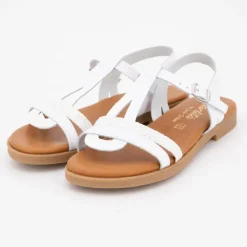 CARLA TORTOSA Sandales glitter o 17441 t28/35 Enfant BLANC Discount