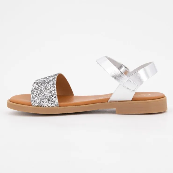 CARLA TORTOSA Sandales glitter Enfant ARGENT Online