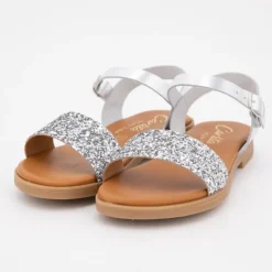 CARLA TORTOSA Sandales glitter Enfant ARGENT Online