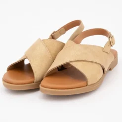 CARLA TORTOSA Sandales gold avec boucle dé Fille OR Discount