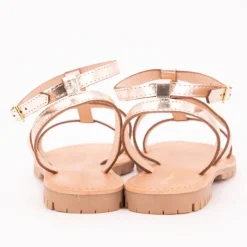 LES TROPEZIENNES PAR M.BELARBI Sandales Hexom à boucle dé semelle crantée Femme OR New