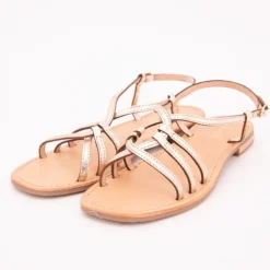 LES TROPEZIENNES PAR M.BELARBI Sandales hudon à lanières entremelées cuir Femme OR Online