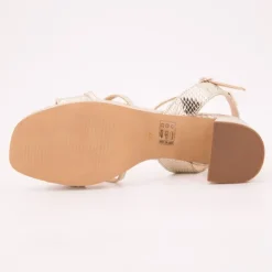 LES TROPEZIENNES PAR M.BELARBI Sandales limona motif serpent Femme OR Clearance