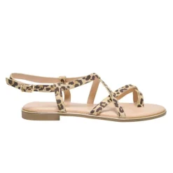 ONLY Sandales mari imprimé léopard avec boucle Femme MARRON Sale