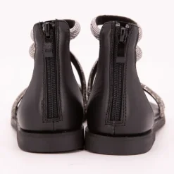 LES TROPEZIENNES PAR M.BELARBI Sandales es à strass Costa Femme NOIR Discount