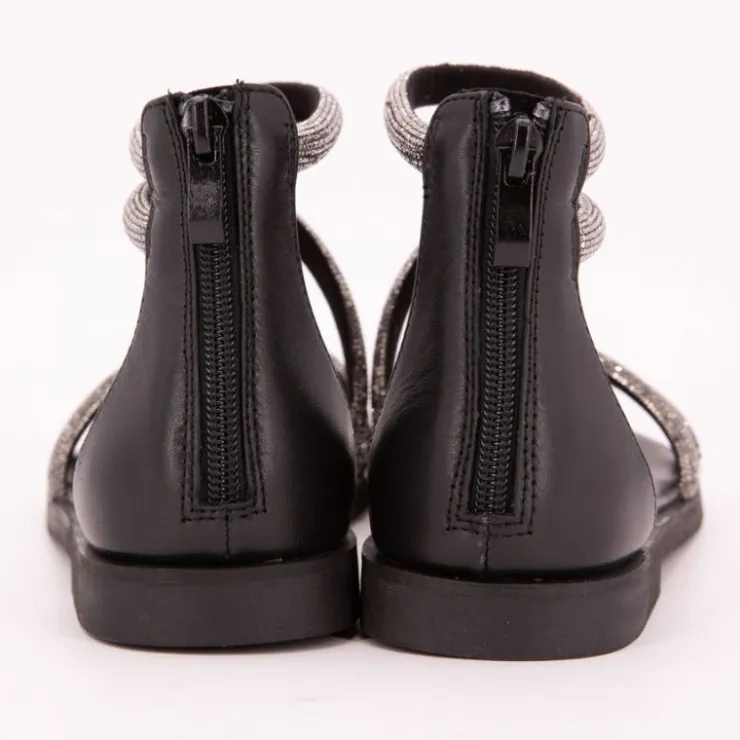 LES TROPEZIENNES PAR M.BELARBI Sandales es à strass Costa Femme NOIR Discount