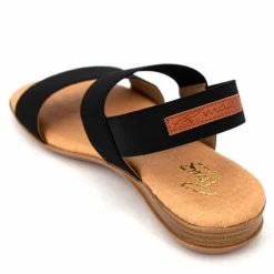 PINAZ Sandales plates Nigella Femme NOIR Best