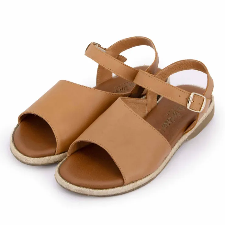 CARLA TORTOSA Sandales Plates Ritello t36-41 Femme MARRON Hot