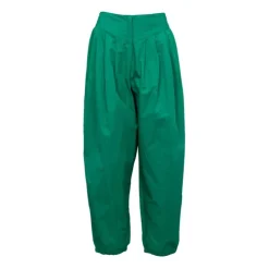 ANTIK BATIK Sarouel karo plissé large Femme VERT Online