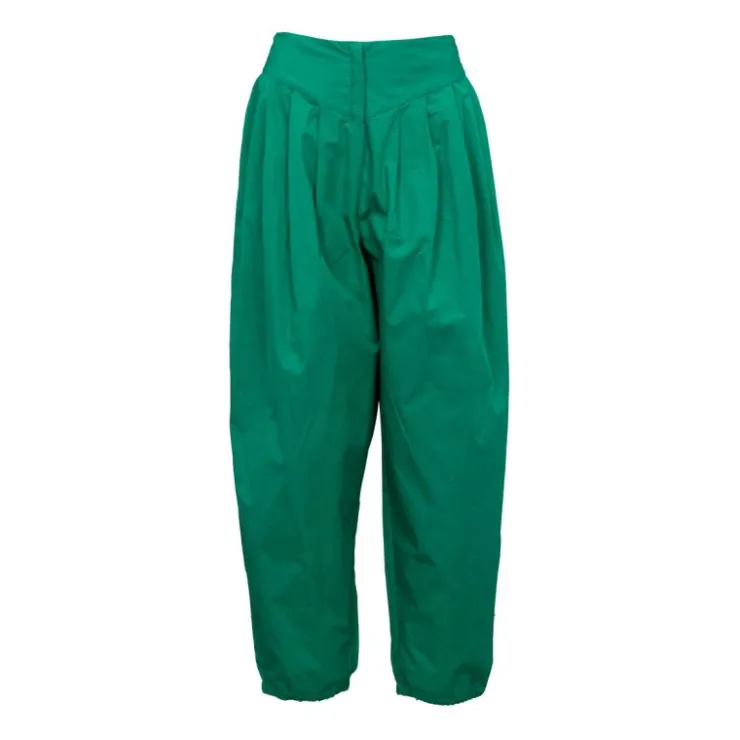 ANTIK BATIK Sarouel karo plissé large Femme VERT Online