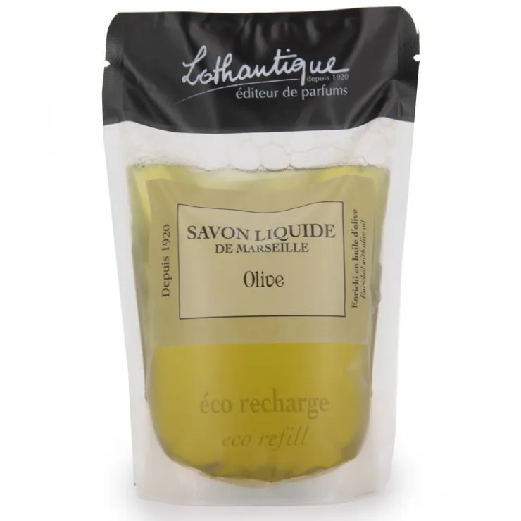 LOTHANTIQUE Savon liquide 500ml eco-recharge olive Mixte Hot