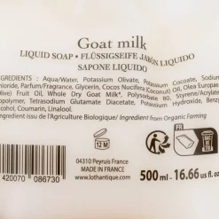 LOTHANTIQUE Savon liquide 500ml eco-recharge lait chevre Mixte