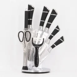 MERCURY Set de 9 couteaux mc7266 Mixte NOIR Sale