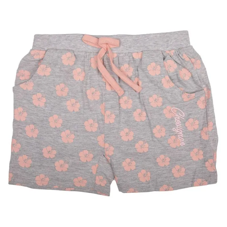 CHEVIGNON Short à fleurs avec cordon Enfant GRIS CLAIR Clearance