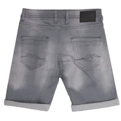 DEELUXE 74 Short arvin délavé avec revers Enfant GRIS Discount