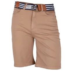 DEELUXE 74 Short avec ceinture tressée Homme MARRON Sale