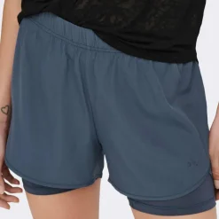 ONLY PLAY Short Batin Femme GRIS