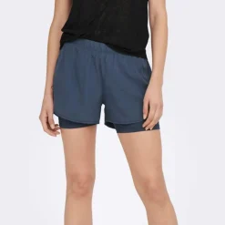 ONLY PLAY Short Batin Femme GRIS