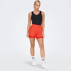 ONLY PLAY Short Batin Femme ORANGE Outlet