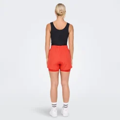 ONLY PLAY Short Batin Femme ORANGE Outlet