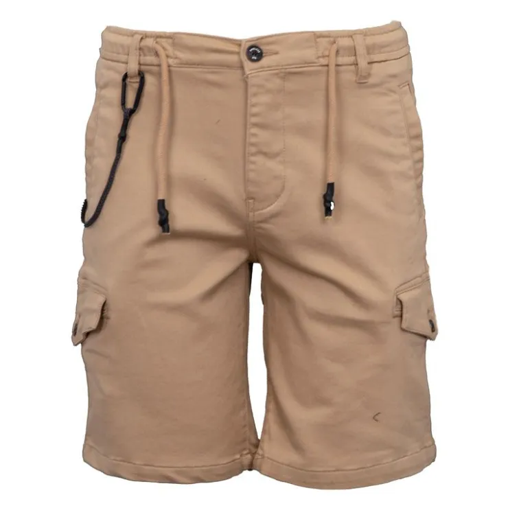 DEELUXE 74 Short bermuda cargo avec cordes Homme BEIGE Sale
