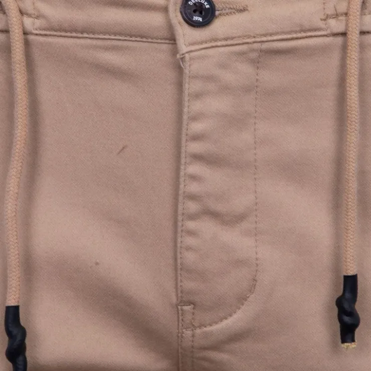 DEELUXE 74 Short bermuda cargo avec cordes Homme BEIGE Sale