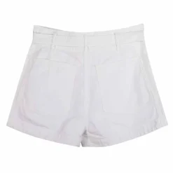 HAPPY Short billie poches plaquées avec ceinture Femme BLANC Clearance