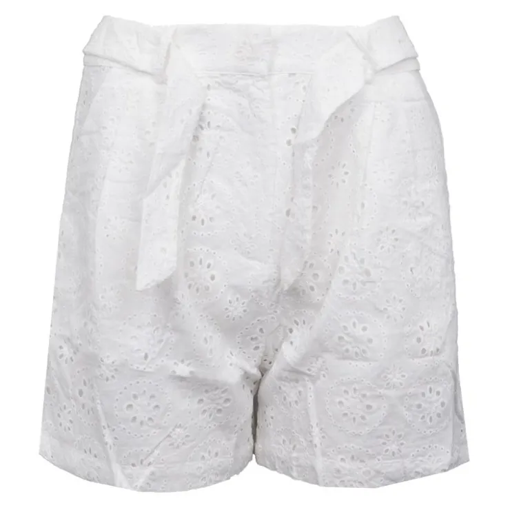 LA PETITE ETOILE Short brodé avec ceinture Selin Femme BLANC Outlet
