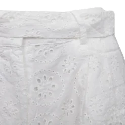 LA PETITE ETOILE Short brodé avec ceinture Selin Femme BLANC Outlet