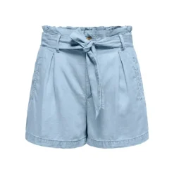 ONLY Short charis à ceinture regular Femme BLEU CLAIR Clearance