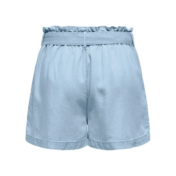 ONLY Short charis à ceinture regular Femme BLEU CLAIR Clearance