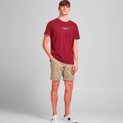 JACK & JONES Short chino en coton Homme MARRON CLAIR Online