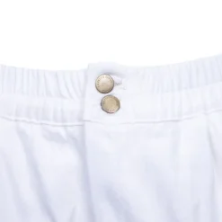 LA PETITE ETOILE Short coton léger taille élastique solet Femme BLANC Clearance
