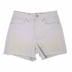 TOMMY HILFIGER Short court jean avec broderie Femme BLANC Sale