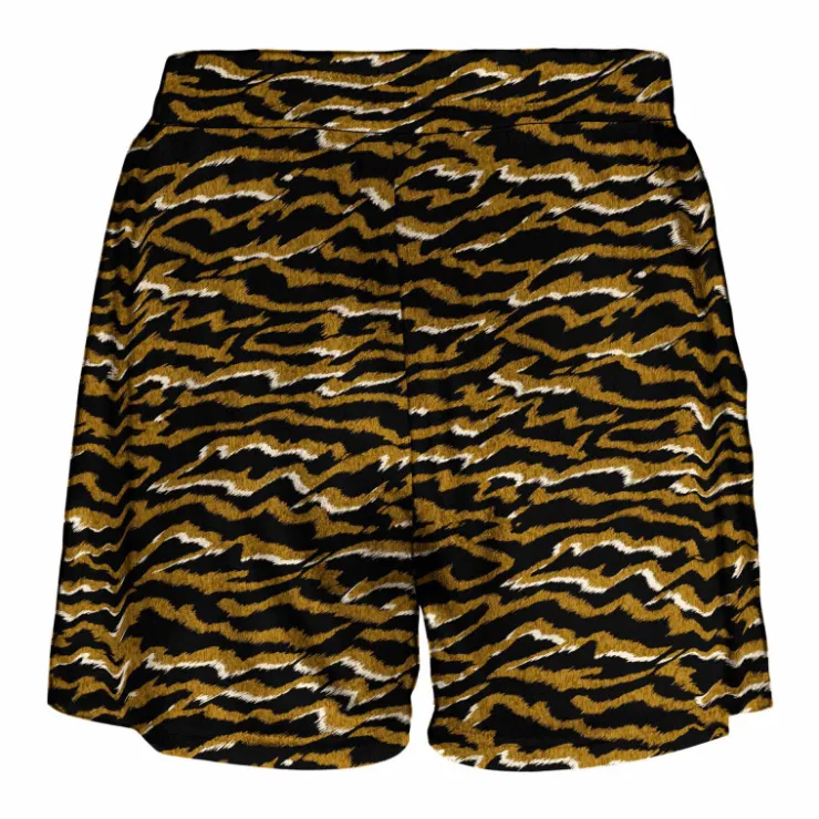 VERO MODA Short court motif léopard Femme NOIR