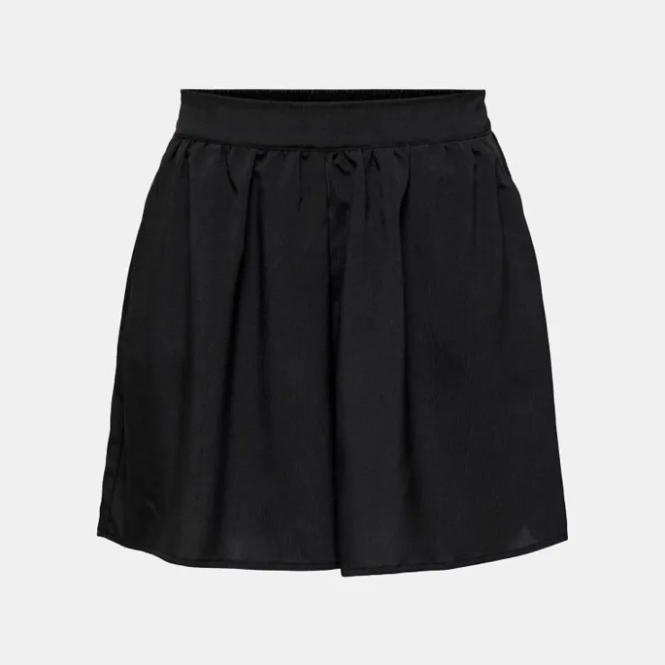 ONLY Short court regular taille élastique Femme NOIR Best