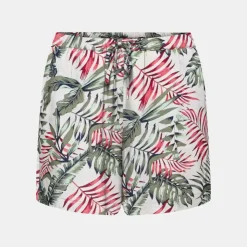 ONLY Short court selina navy blazer imprimé plantes Femme BLANC ECRU Clearance