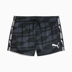 PUMA Short de bain blue combo imprimé graphique Homme NOIR New