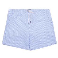 DOCKERS Short de bain court à rayures Homme BLEU Sale