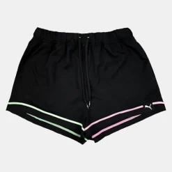 PUMA Short de bain avec surpiqures colorées pastels Femme NOIR Discount