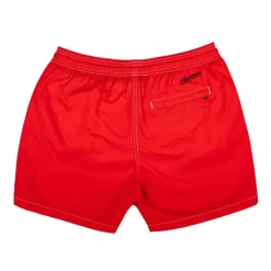 APPARTINENZA Short de bain uni avec surpiqure Homme ROUGE Outlet