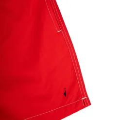 APPARTINENZA Short de bain uni avec surpiqure Homme ROUGE Outlet