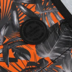BLAGGIO Short de bain zady imprimé tropical ganse bicolore Homme ORANGE Discount