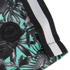 BLAGGIO Short de bain zady imprimé tropical ganse bicolore Homme VERT Outlet